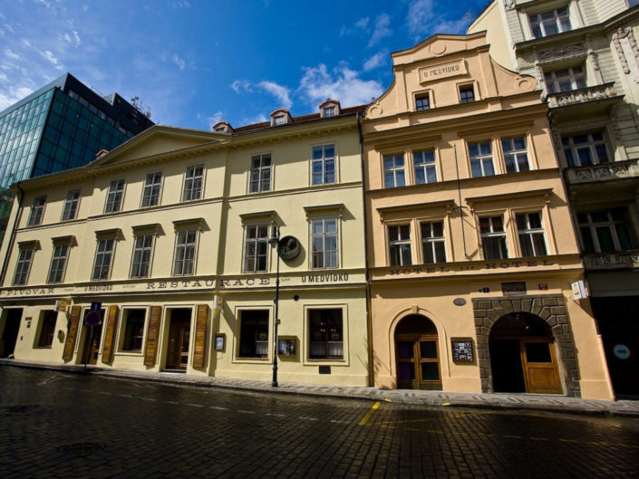 Historic brewery hotel in old Prague